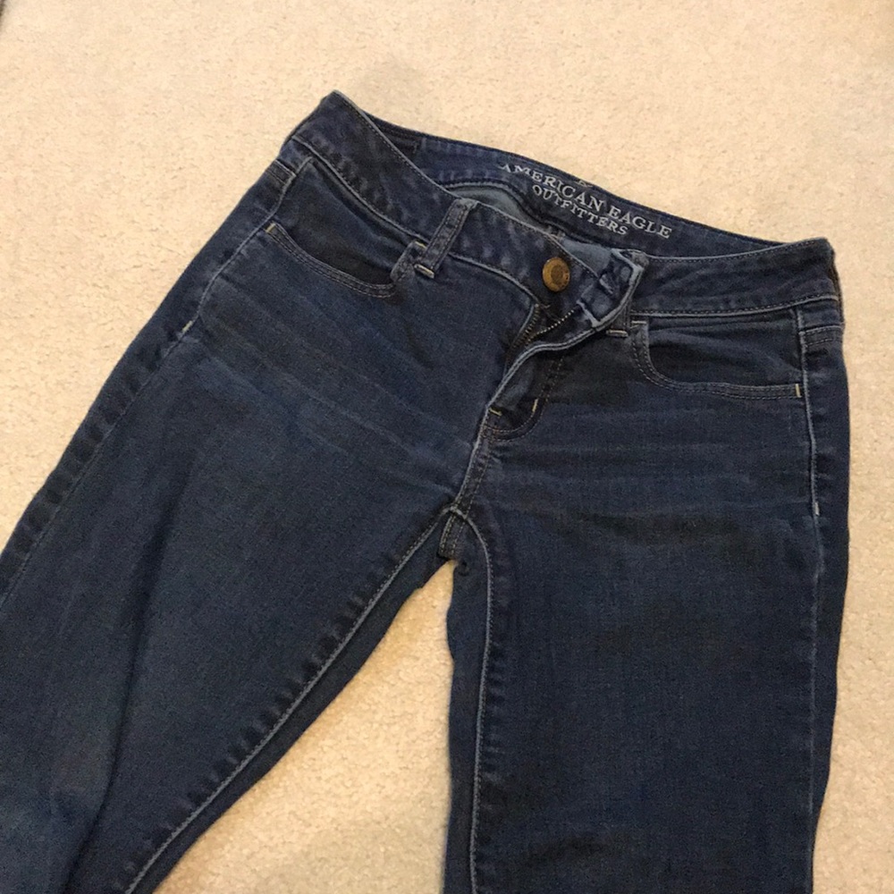 AEO dark wash jegging